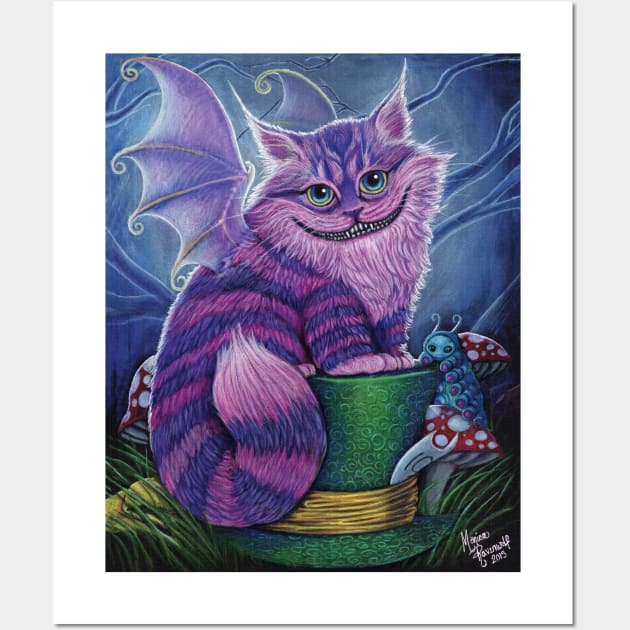 BITTENS CHESHIRE - NO FRAME Wall Art by MoniWolf